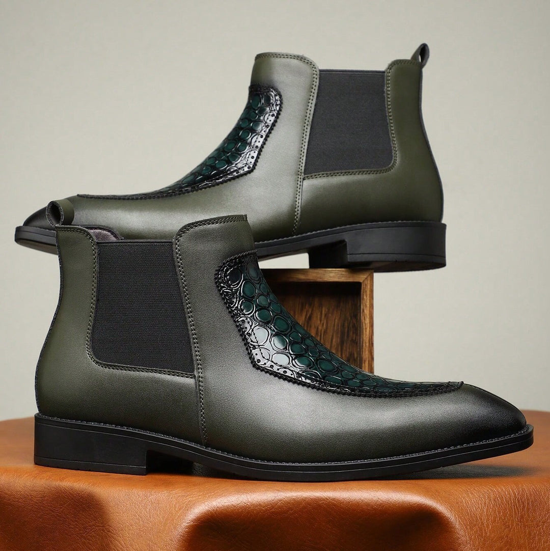 Bottines habillées pour hommes avec élastique latéral - Zirek