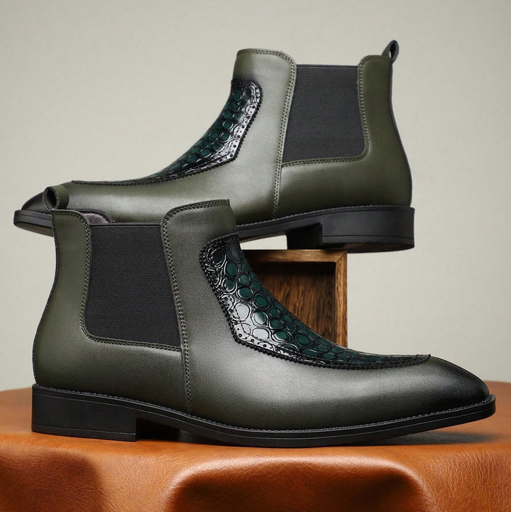 Bottines habillées pour hommes avec élastique latéral - Zirek