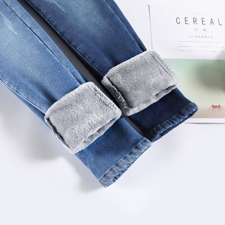 Pantalon effet denim thermique pour femme - Davianne