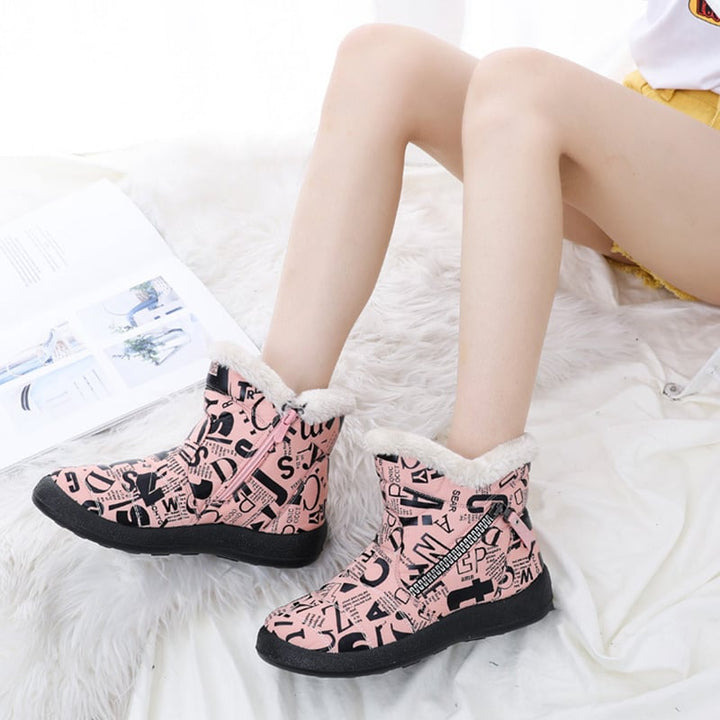 Bottes d'hiver pour femmes avec imprimé - Lirenne