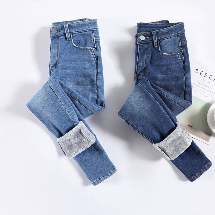 Pantalon effet denim thermique pour femme - Davianne