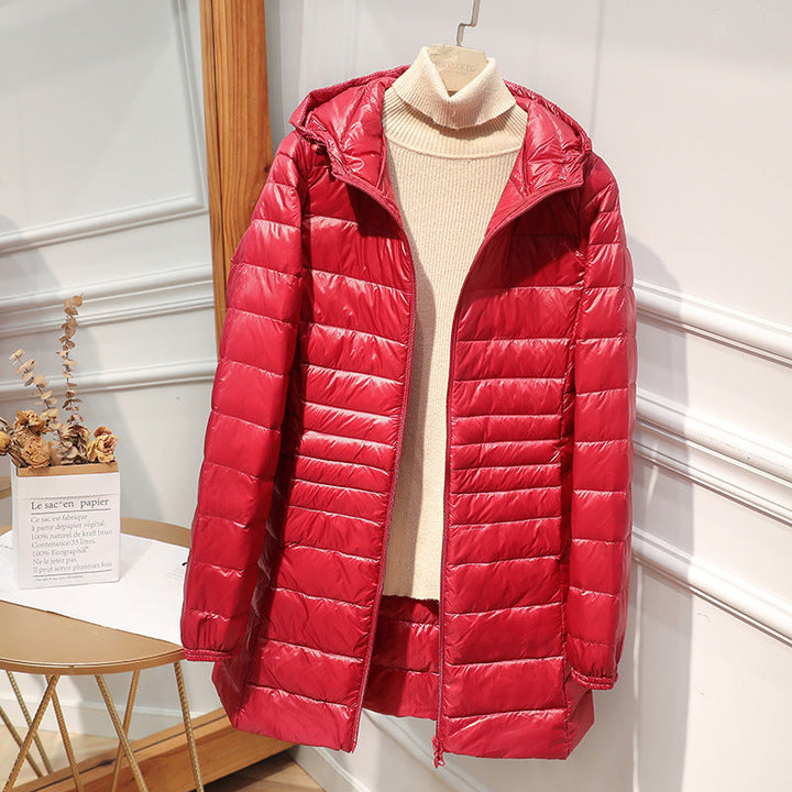 Veste à capuche longue et légère pour femmes - Alva