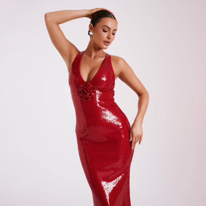 Robe à paillettes pour femme - Maelise