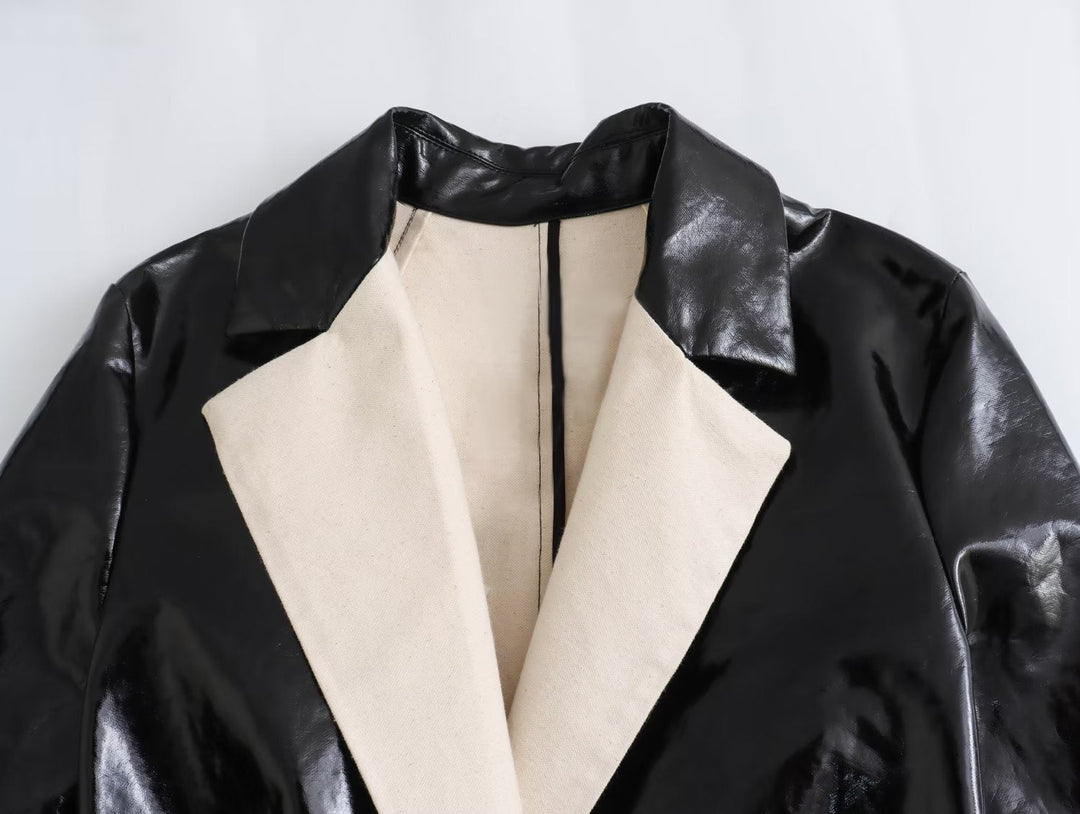 Manteau effet fourrure ceinturé pour femme - Liranne
