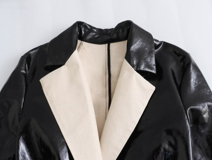 Manteau effet fourrure ceinturé pour femme - Liranne