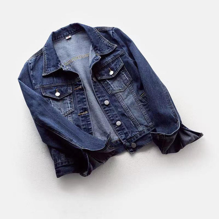Veste en jean courte et ajustée pour femmes - Adelheid