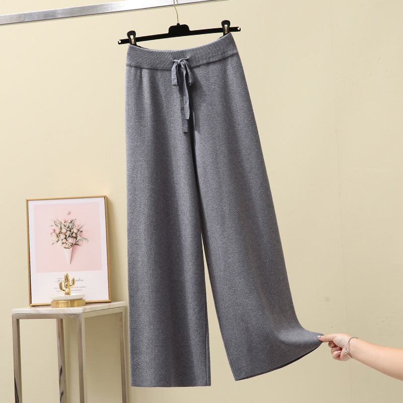 Pantalon large en maille pour femme - Rut