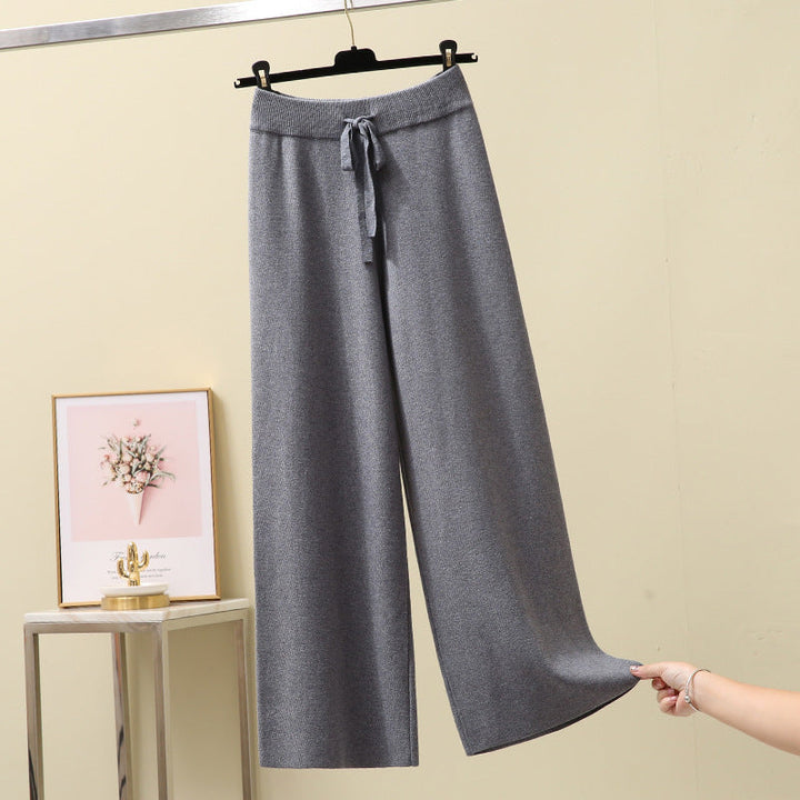 Pantalon large en maille pour femme - Rut