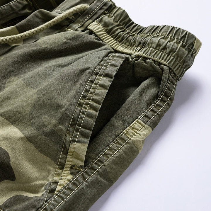 Short cargo camouflage avec poches latérales pour hommes - Carson
