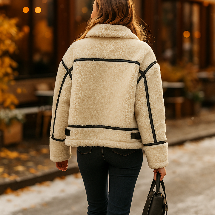Veste polaire pour femmes avec passepoils pointus - Salma