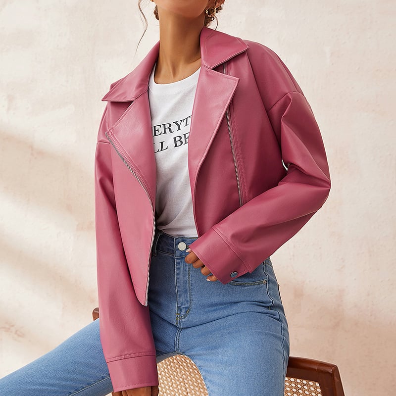 Veste courte zippée de style urbain pour femmes - Sirel