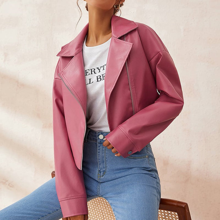 Veste courte zippée de style urbain pour femmes - Sirel