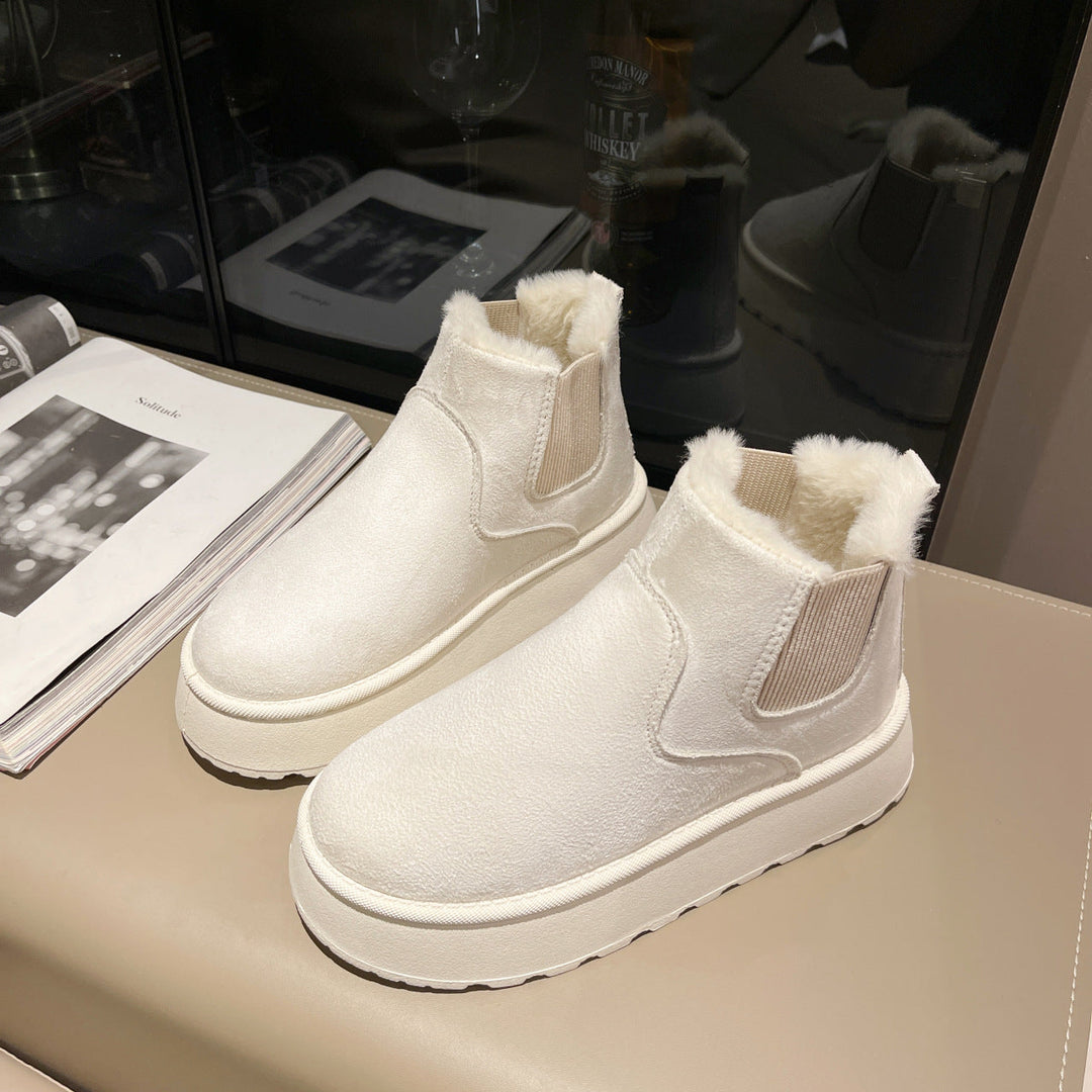 Bottines d'hiver pour femmes avec doublure polaire - Maivelle