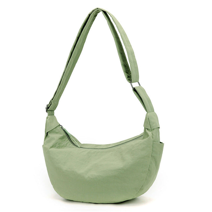 Sac à bandoulière pour femme en forme de demi-lune, grande capacité, bandoulière réglable - Manon
