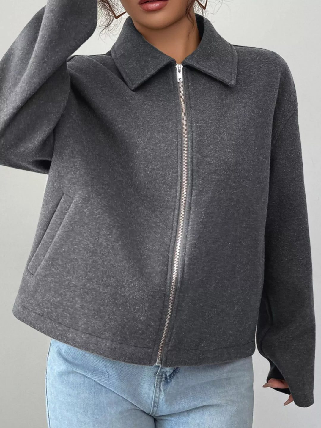 Veste zippée décontractée pour femmes - Alena