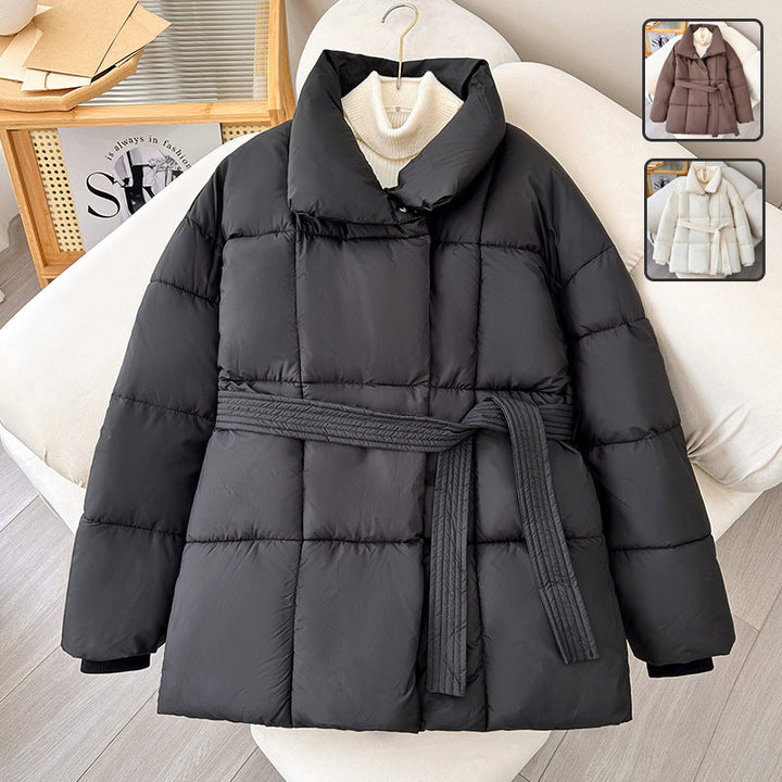 Manteau d'hiver tendance pour femmes avec ceinture réglable - Freja