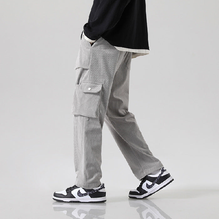 Pantalon cargo en velours côtelé pour homme - Erlend
