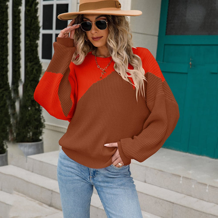 Pull en maille bicolore pour femme - Alvéra