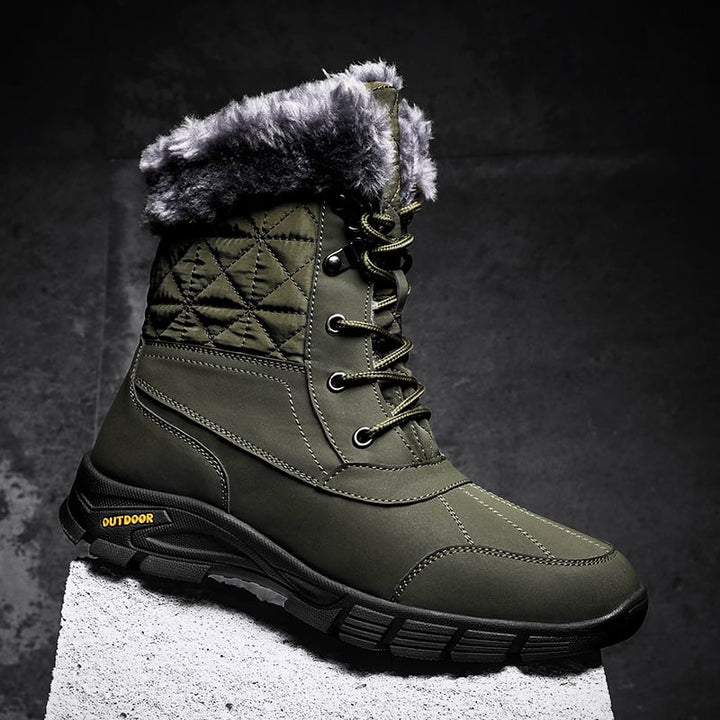 Bottes d'hiver pour hommes avec doublure en laine polaire - Ruvano