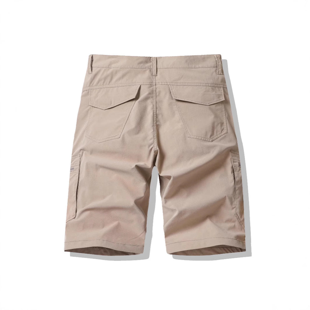 Short cargo avec poches et fermeture éclair latérale pour hommes - Erling