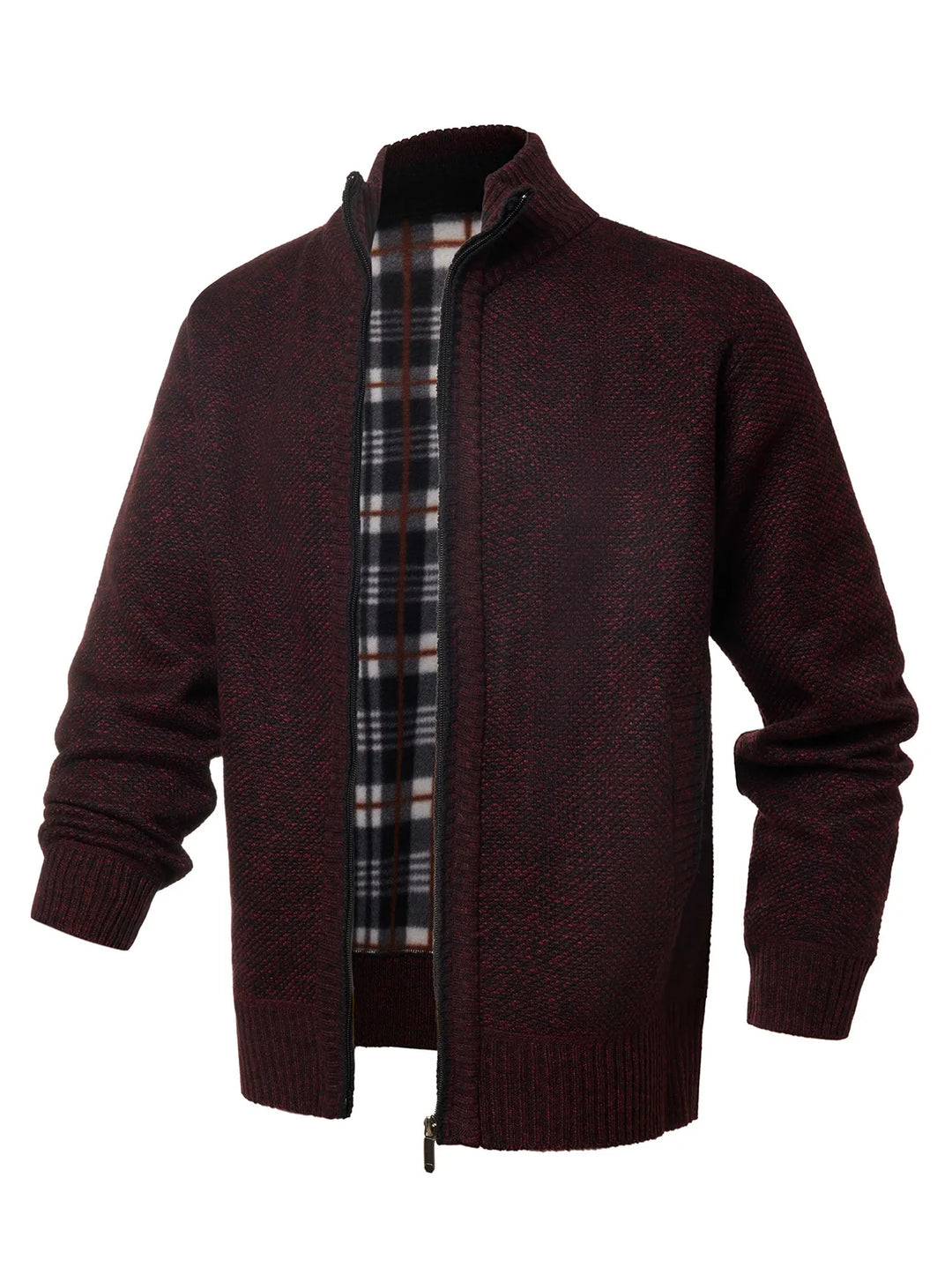 Veste en maille à fermeture éclair et col montant - Joshua