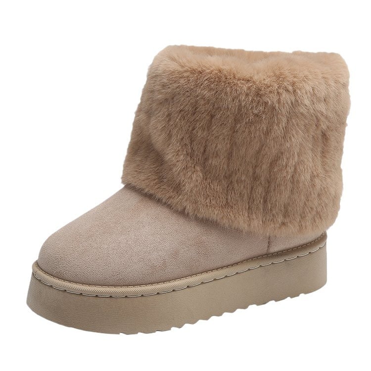 Bottines d'hiver pour femmes avec une touche de peluche - Auralyn
