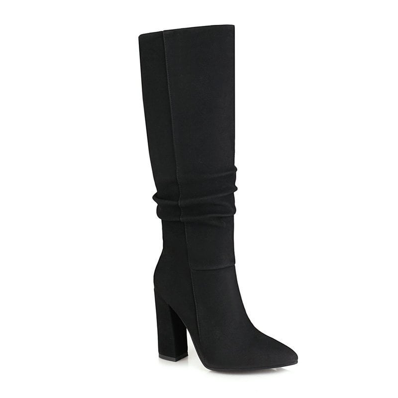 Bottes hautes pour femmes à talon épais - Torhild