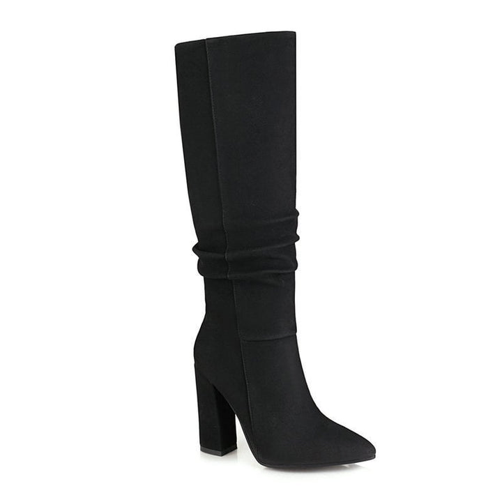Bottes hautes pour femmes à talon épais - Torhild