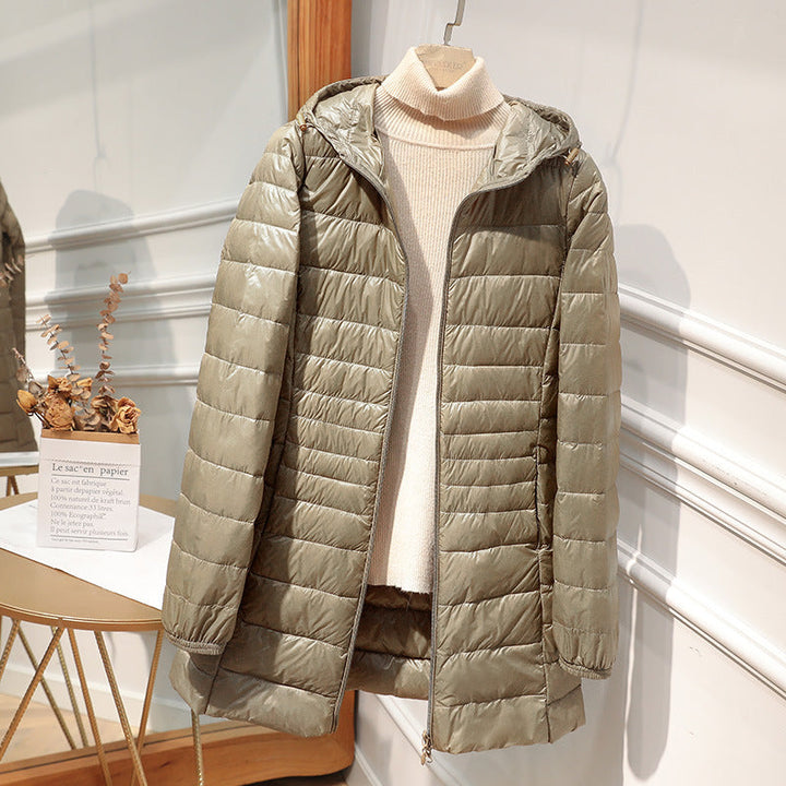 Veste à capuche longue et légère pour femmes - Alva