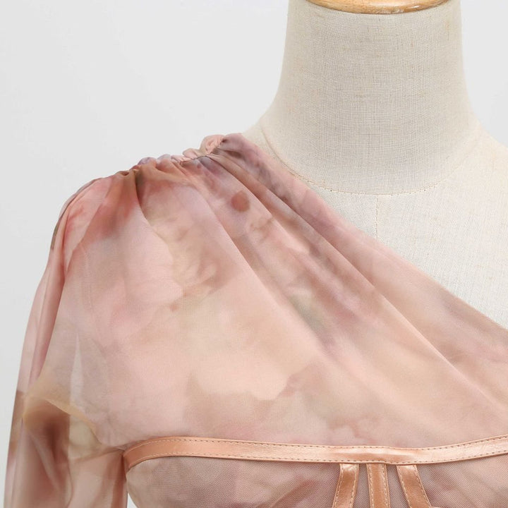 Robe de soirée pour femmes avec corset et traîne dans le dos - Elsa