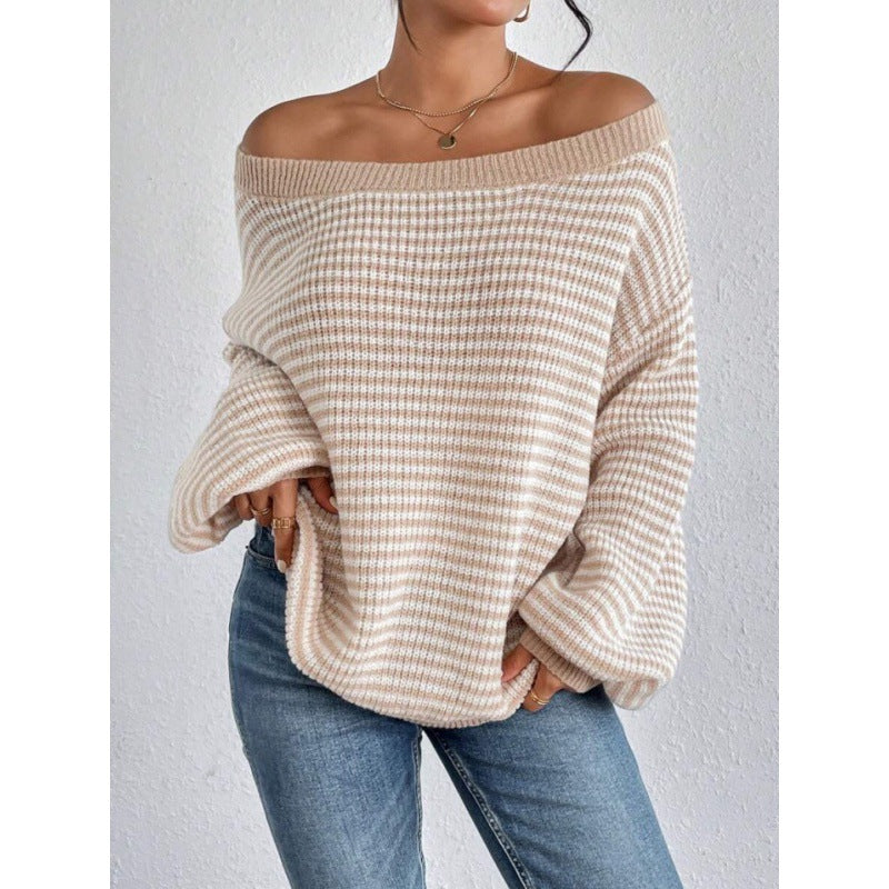 Pull décontracté en maille pour femmes - Signe