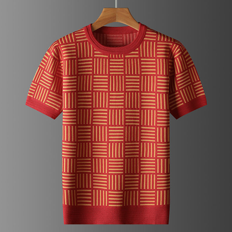 Pull en maille graphique pour hommes - Kairon