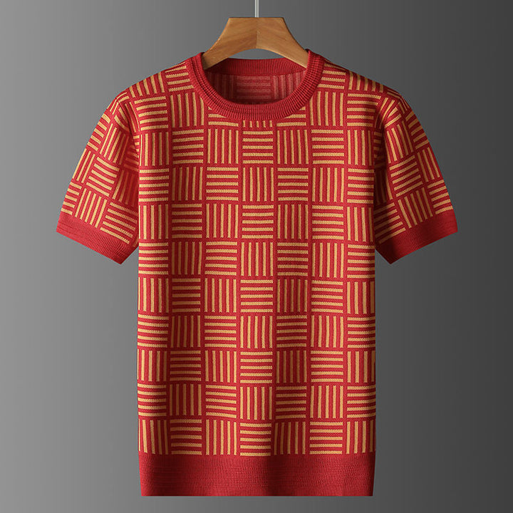 Pull en maille graphique pour hommes - Kairon
