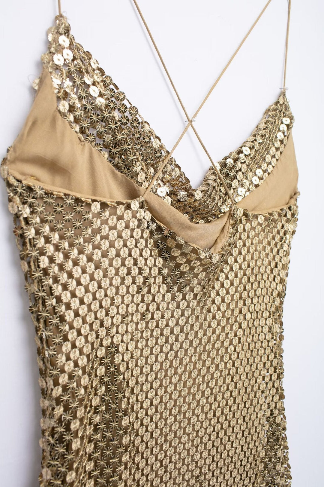 Robe à paillettes pour femme avec un léger drapé - Mirelan