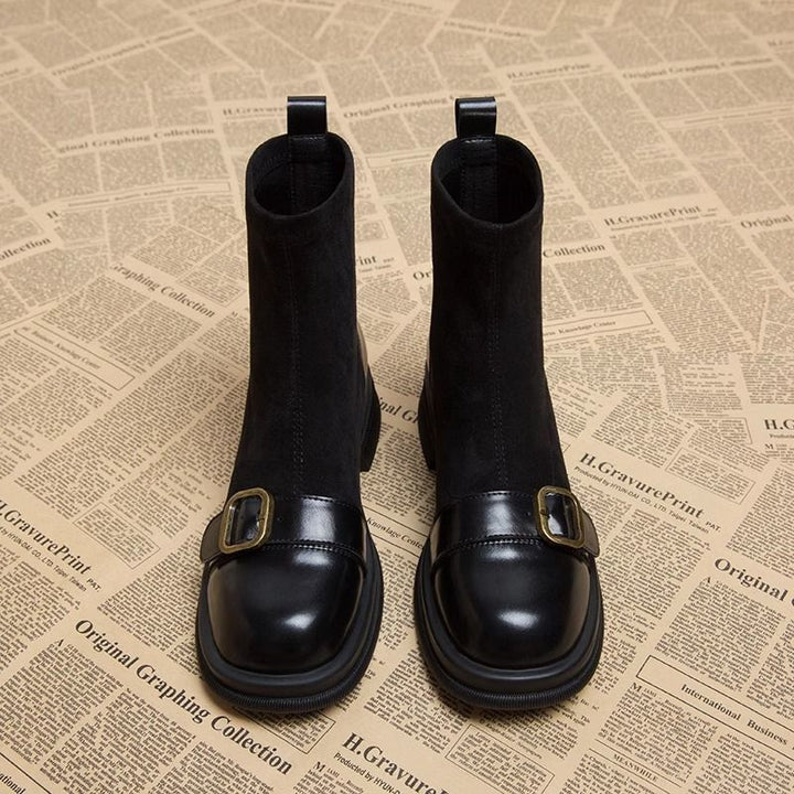Bottines pour femmes silhouette ajustée boucle décorative - Rebeca