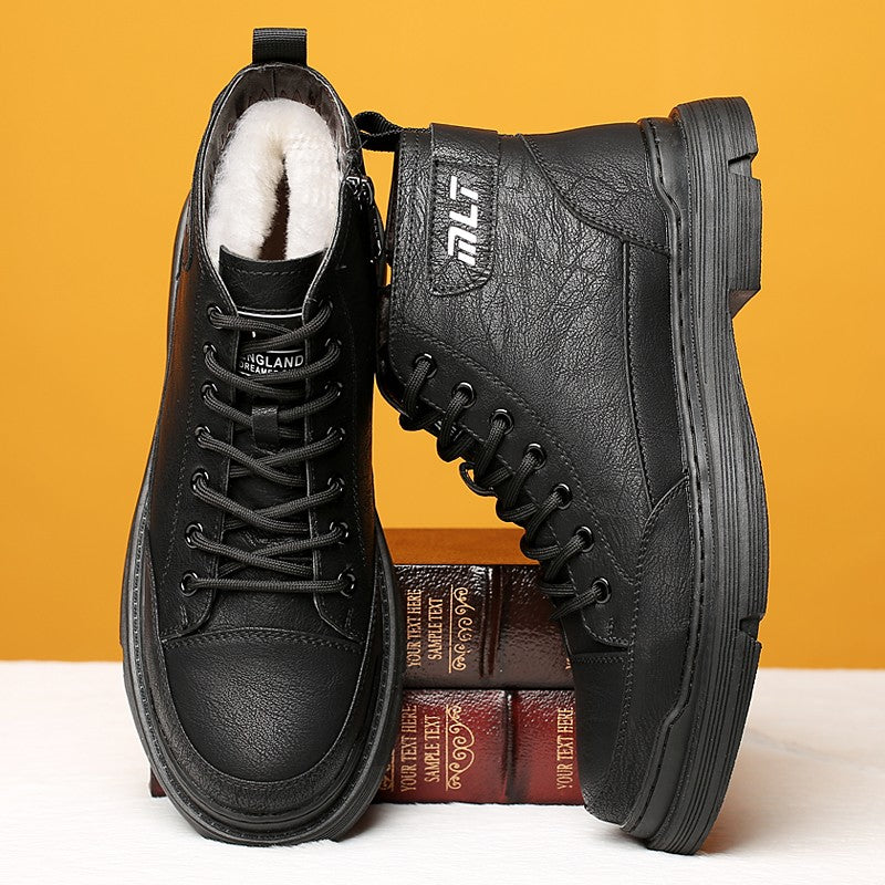 Bottes mi-mollets style vintage pour hommes - Brevik
