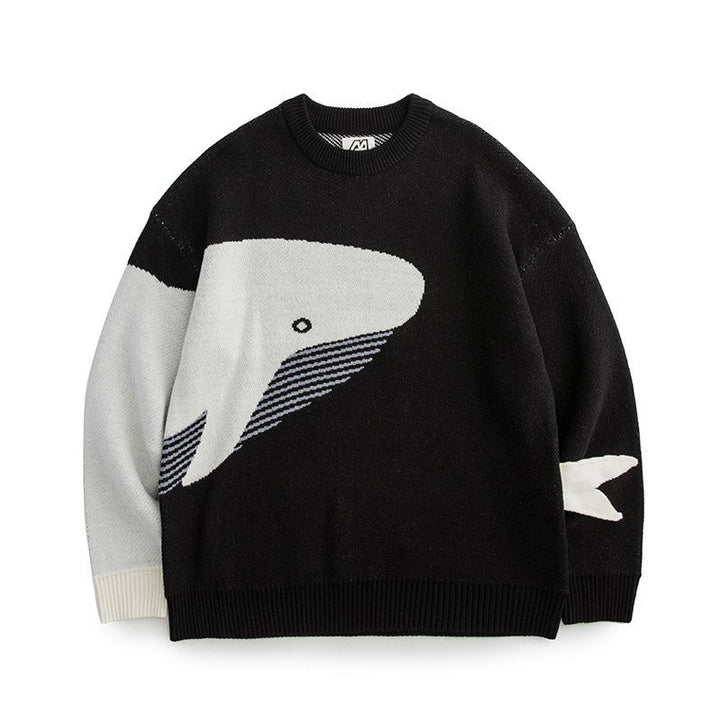 Pull en maille d'inspiration artistique pour hommes - Nivaro