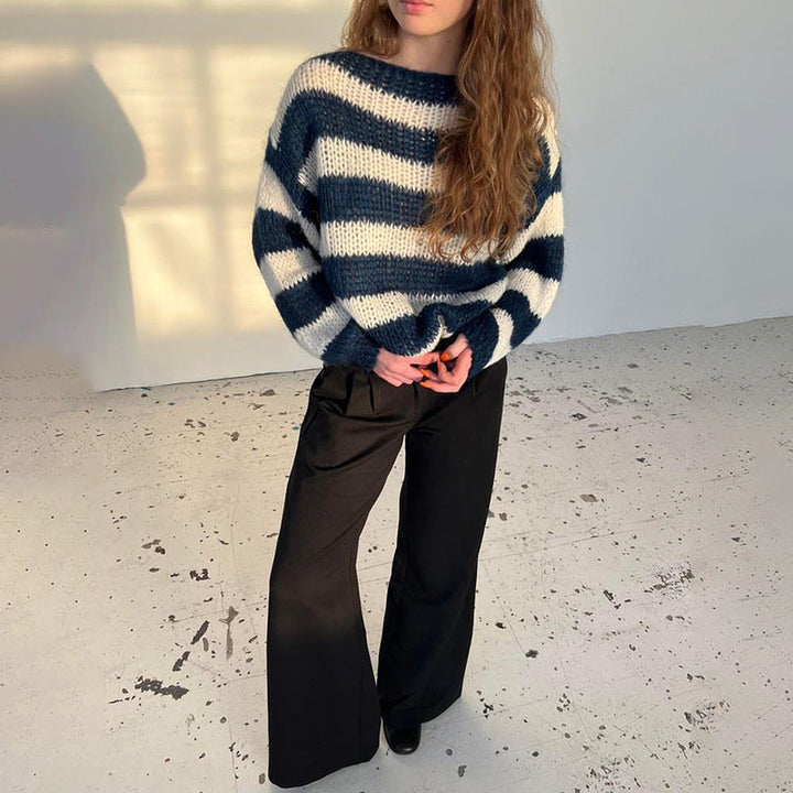 Pull en maille rayée pour femme - Althea