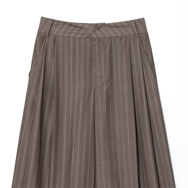 Pantalon large à double pinces pour femmes - Wensy