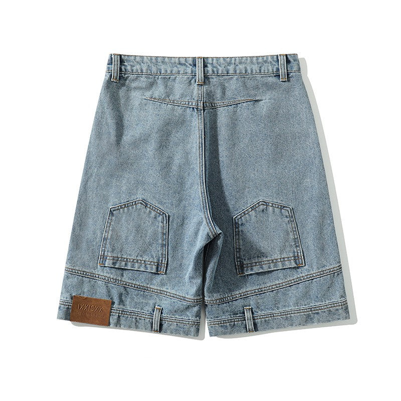 Bermuda en denim ample pour hommes - Hudson