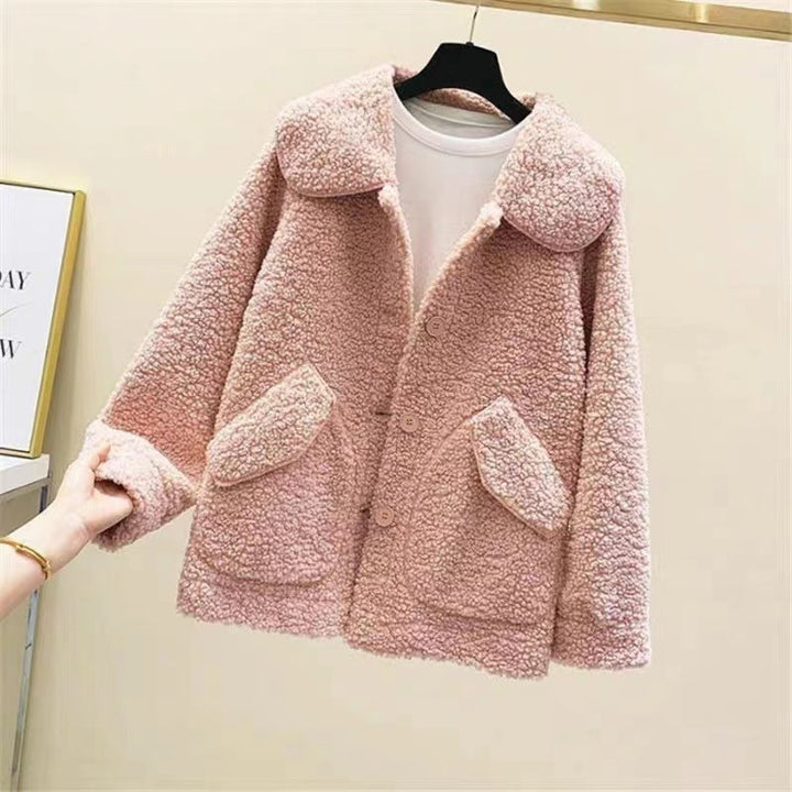 Manteau d'hiver décontracté à effet polaire pour femme - Mimiko