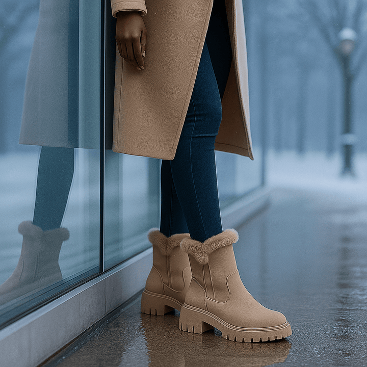 Bottes effet daim pour femmes - Serelinne