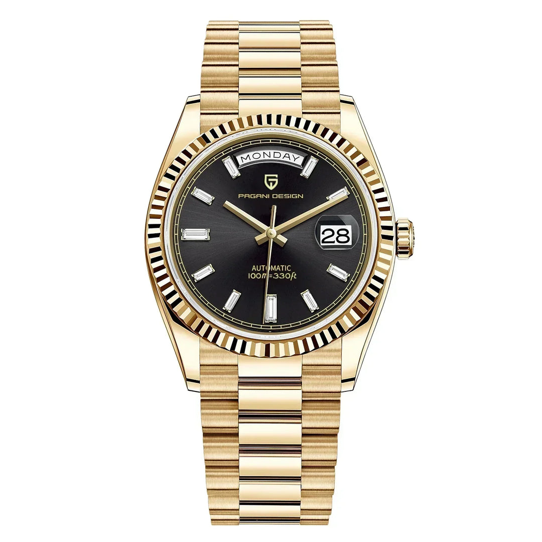 Montre analogique classique avec bracelet en métal de qualité supérieure