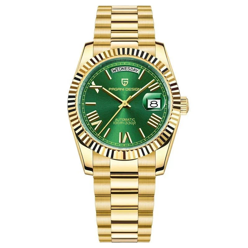 Montre analogique classique avec bracelet en métal de qualité supérieure