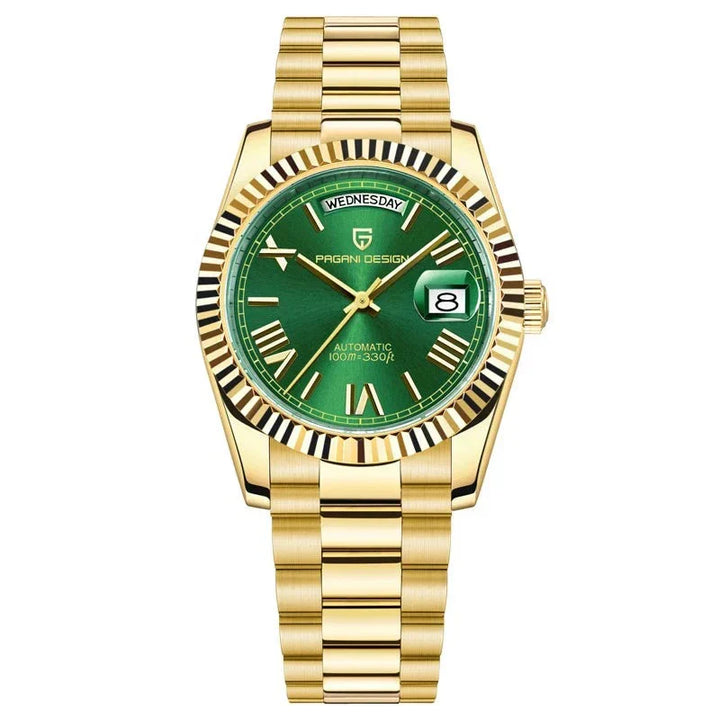 Montre analogique classique avec bracelet en métal de qualité supérieure