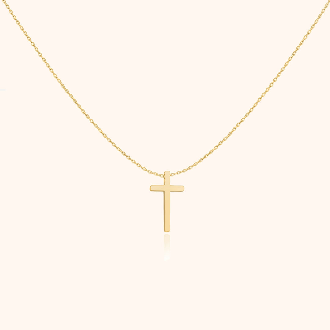 Bijoux femme collier croix centrale