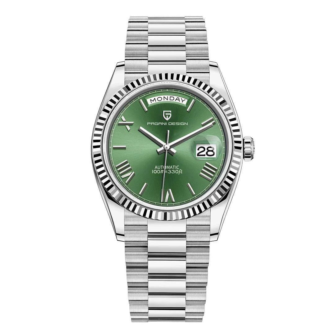 Montre analogique classique avec bracelet en métal de qualité supérieure