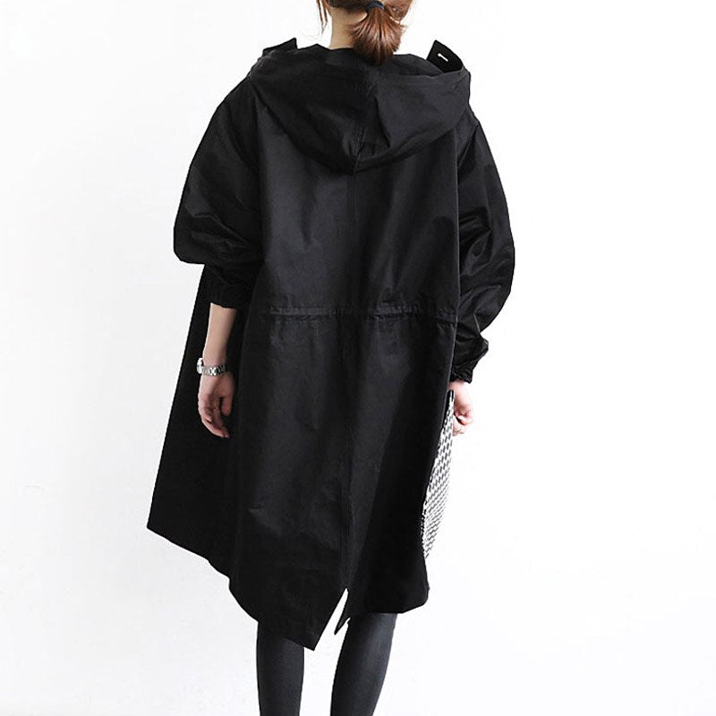 Trench oversize pour femme avec capuche légère - Simona