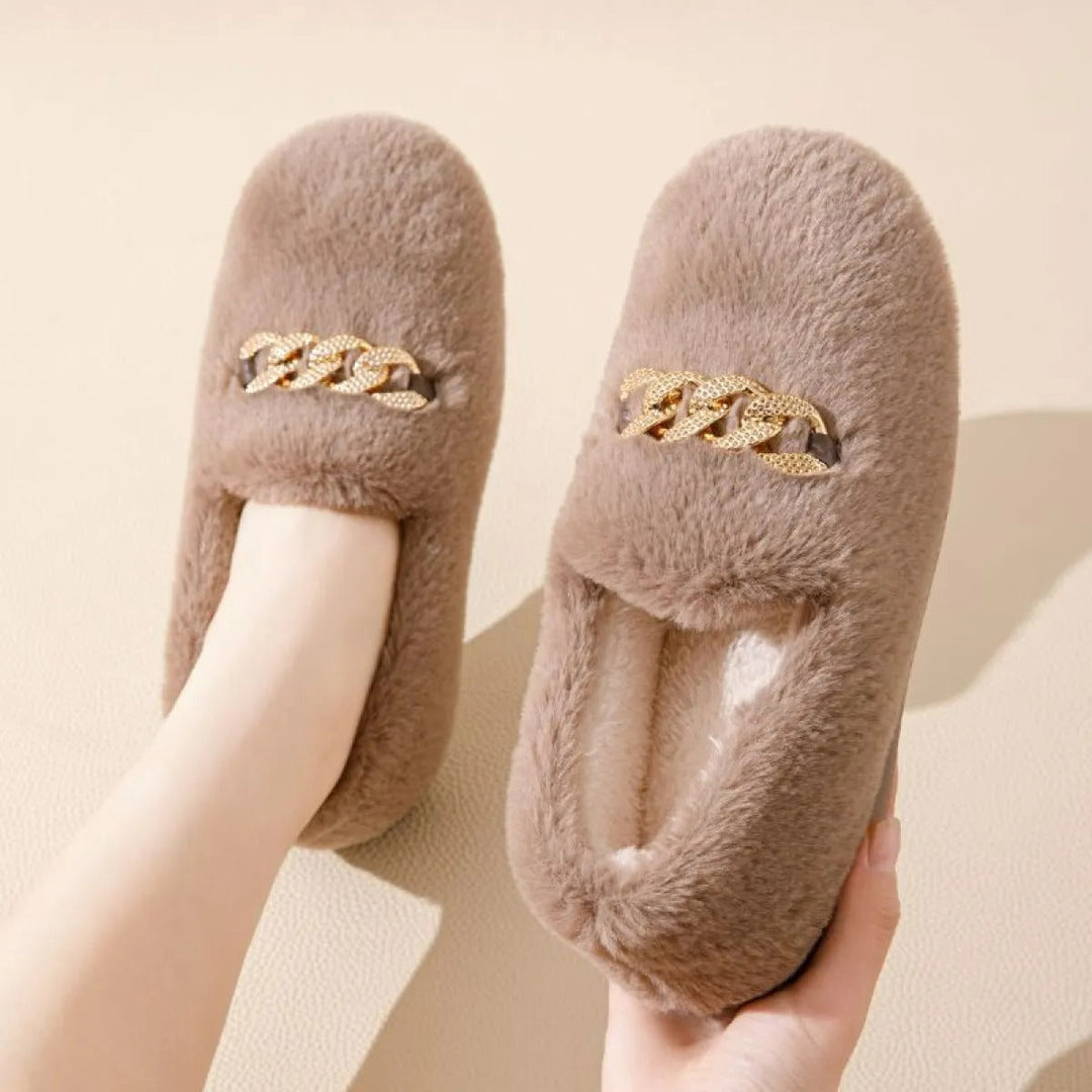 Pantoufles élégantes à effet doux pour femmes - Nirel