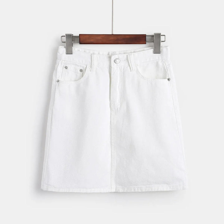 Jupe courte en denim pour femmes - Auria